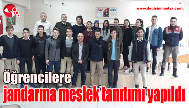 Öğrencilere jandarma meslek tanıtımı yapıldı