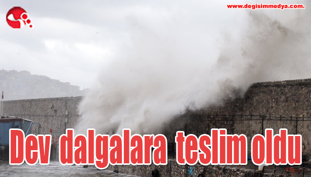 Dev dalgalara teslim oldu