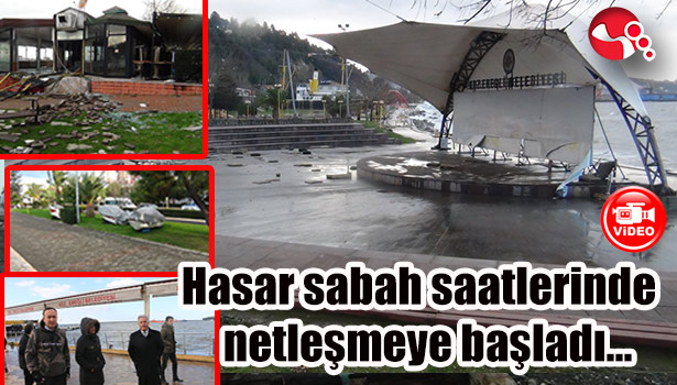 Hasar sabah saatlerinde netleşmeye başladı...