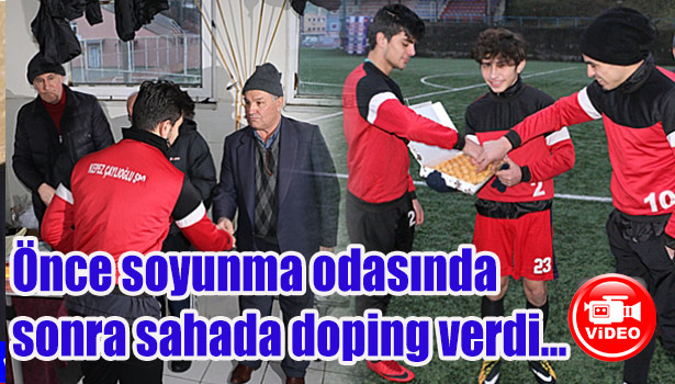 Önce soyunma odasında sonra sahada doping verdi...