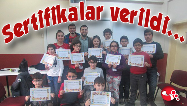Sertifikalar verildi...