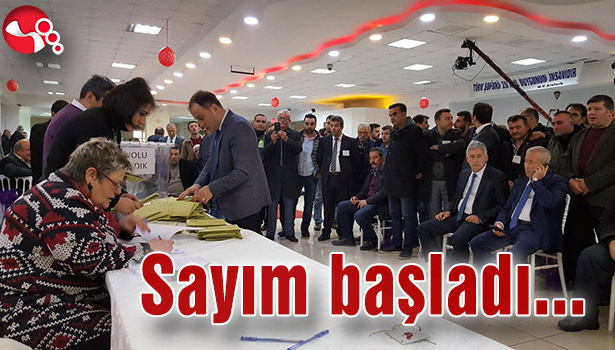 Sayım başladı...