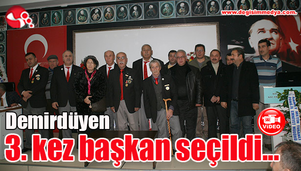Demirdüyen 3. kez başkan seçildi...