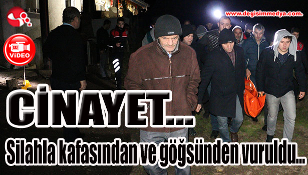 Cinayet, silahla kafasından ve göğsünden vuruldu...