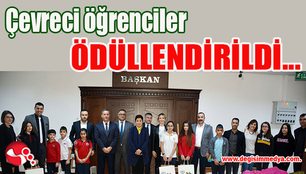 Çevreci öğrenciler ÖDÜLLENDİRİLDİ...