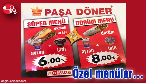 Özel menüler...