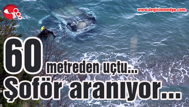 60 metreden uçtu... Şoför aranıyor...