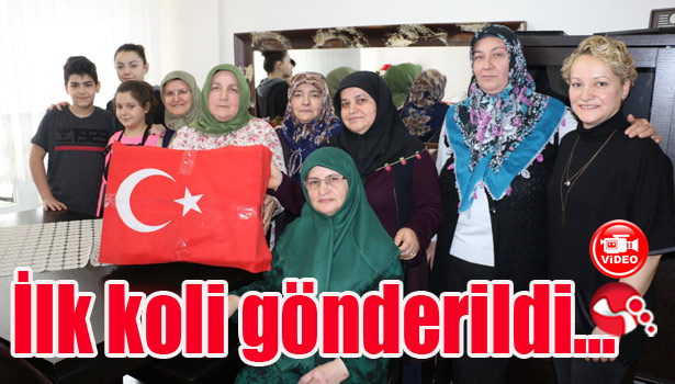 İlk koli gönderildi...