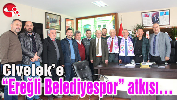 Civelek'e "Ereğli Belediyespor" atkısı...