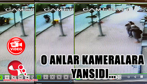 Motosiklet çocuğa çarptı... O anlar kameralara yansıdı...