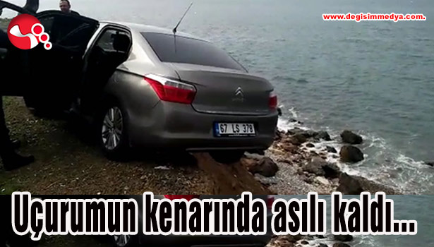 Uçurumun kenarında asılı kaldı...
