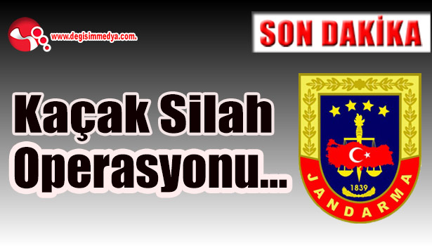 Kaçak silah operasyonu...