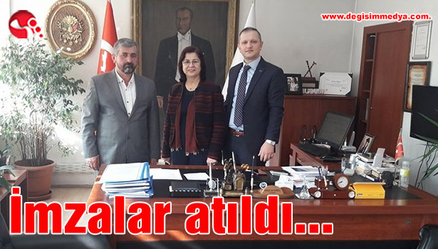 İmzalar atıldı...