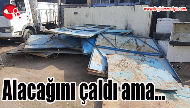 Alacağını çaldı ama...