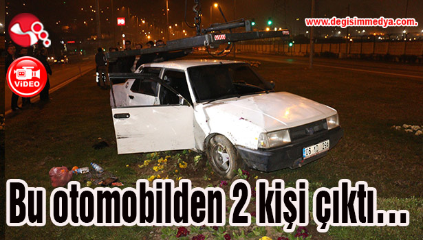 Bu otomobilden 2 kişi çıktı...