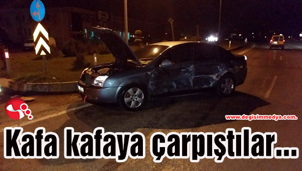 Kafa kafaya çarpıştılar...