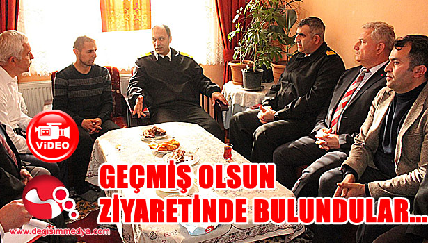 Gazimize 'Geçmiş olsun' dileklerini sundular...