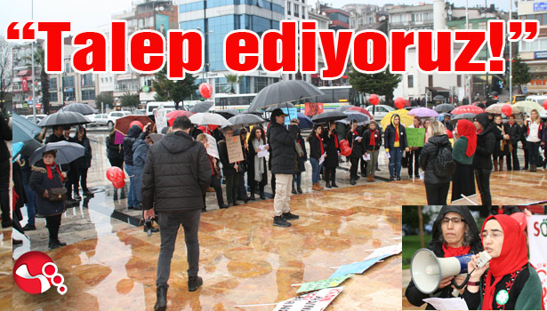 Kadın Platformu'ndan 8 Mart eylemi...