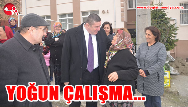 Alaplı'da yoğun çalışma...