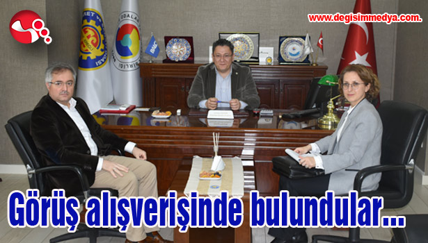 Görüş alışverişinde bulundular...