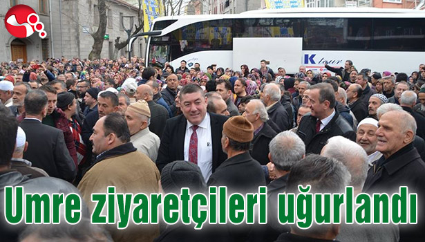 Umre ziyaretçileri uğurlandı