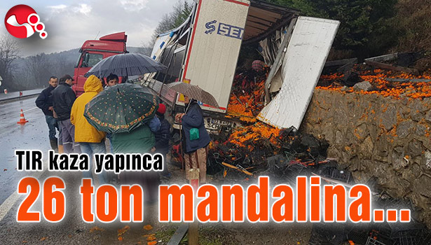 Tır kaza yapınca...