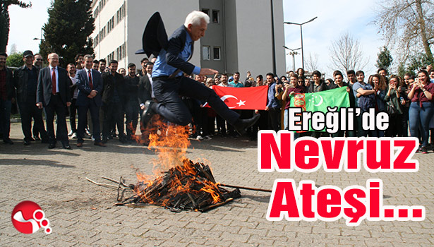 Ereğli'de Nevruz ateşi...