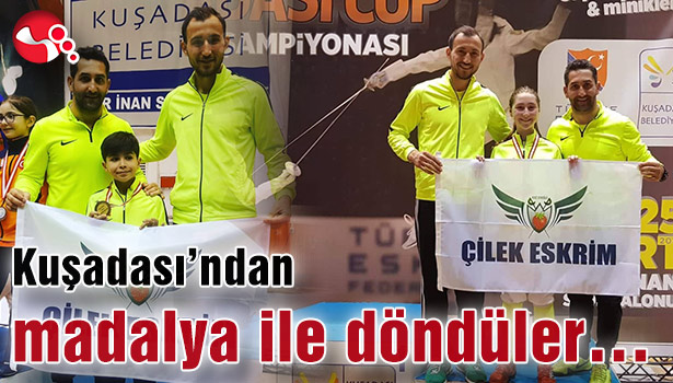 Kuşadası'ndan madalya ile döndüler...