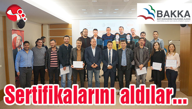 Sertifikalarını aldılar...