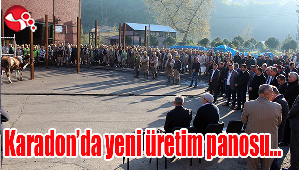 Karadon'da yeni üretim panosu...