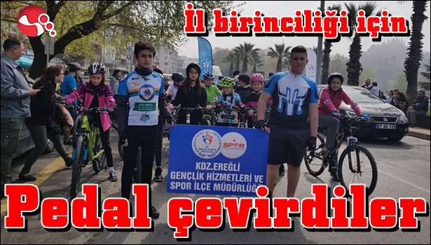 İl birinciliği için pedal çevirdiler...