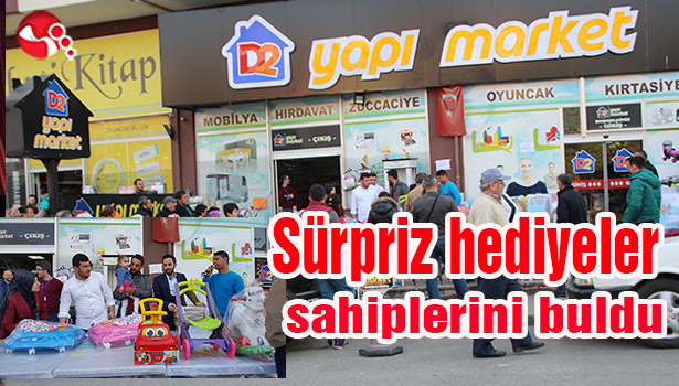 D2 Yapı Markette Çekilişler yapıldı...