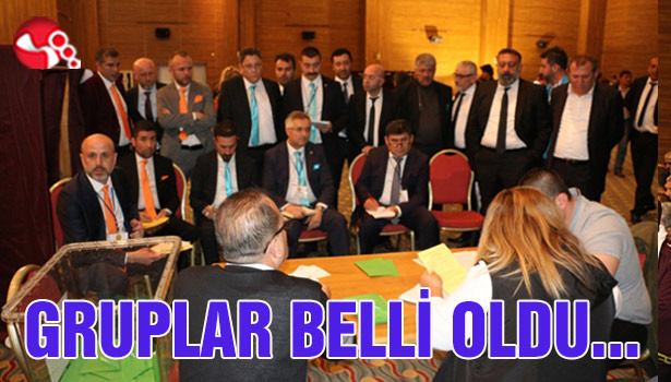 GRUPLAR BELLİ OLDU