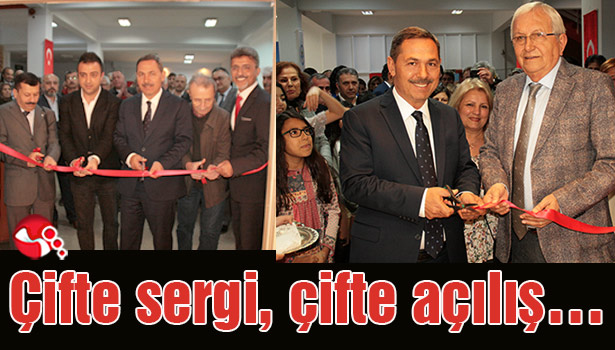 Çifte sergi, çifte açılış...