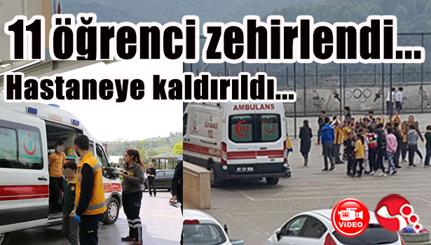 11 öğrenci zehirlendi...