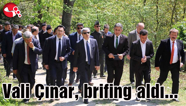 Vali Çınar, brifing aldı...