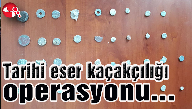Tarihi eser kaçakçılığı operasyonu...