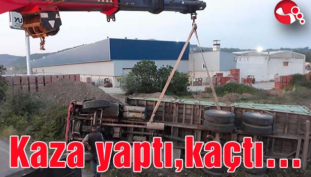 Kaza yaptı,kaçtı...