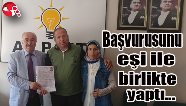 Başvurusunu eşi ile birlikte yaptı...