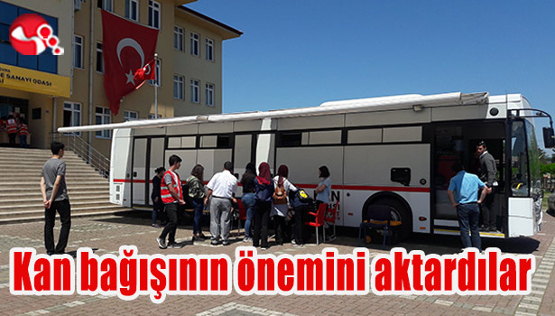 Kan bağışının önemini aktardılar