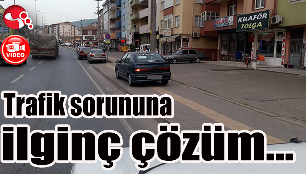 Trafik sorununa ilginç çözüm...