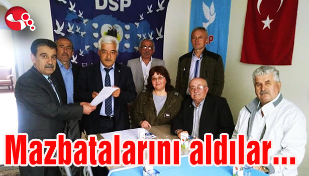 Mazbatalarını aldılar