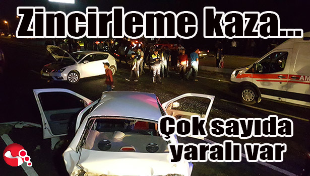 Zincirleme kaza... Çok sayıda yaralı var...