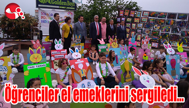Öğrenciler el emeklerini sergiledi...