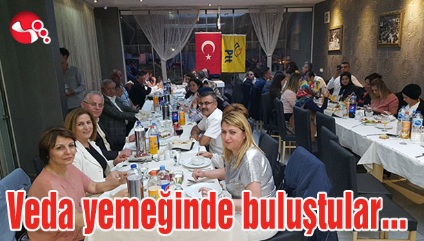 Veda yemeğinde buluştular
