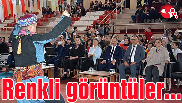 Renkli görüntülere sahne oldu....