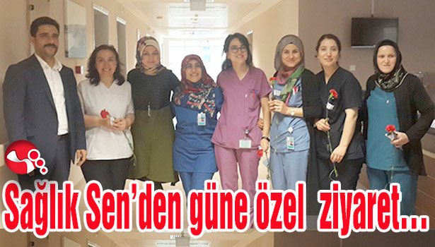 Sağlık Sen'den güne özel ziyaret...