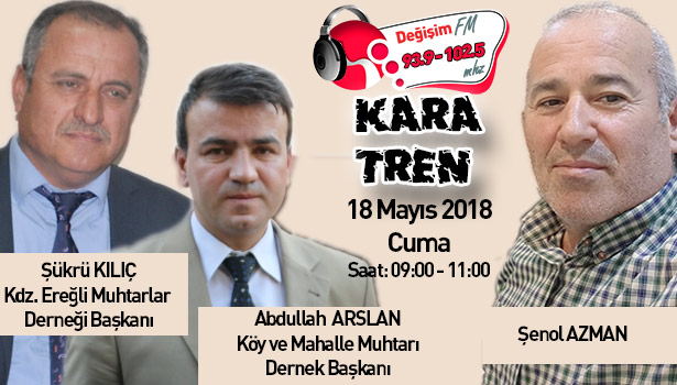 Kara Tren'in konukları Kılıç ve Arslan...