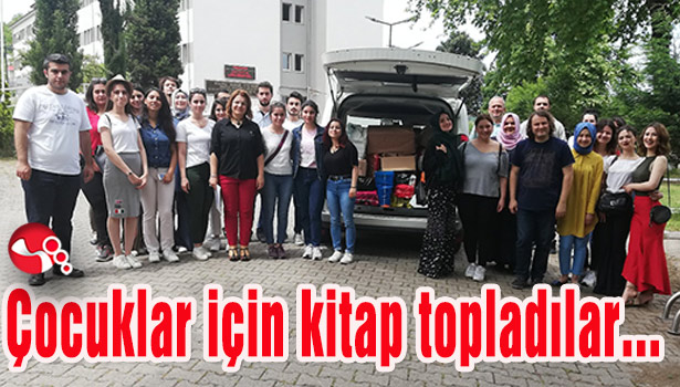 Çocuklar için kitap topladılar...