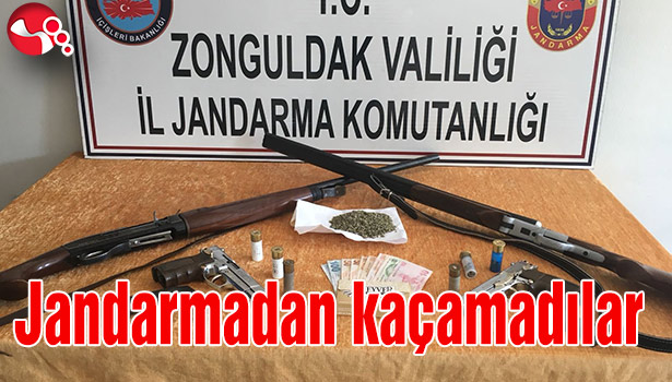 Jandarmadan kaçamadılar